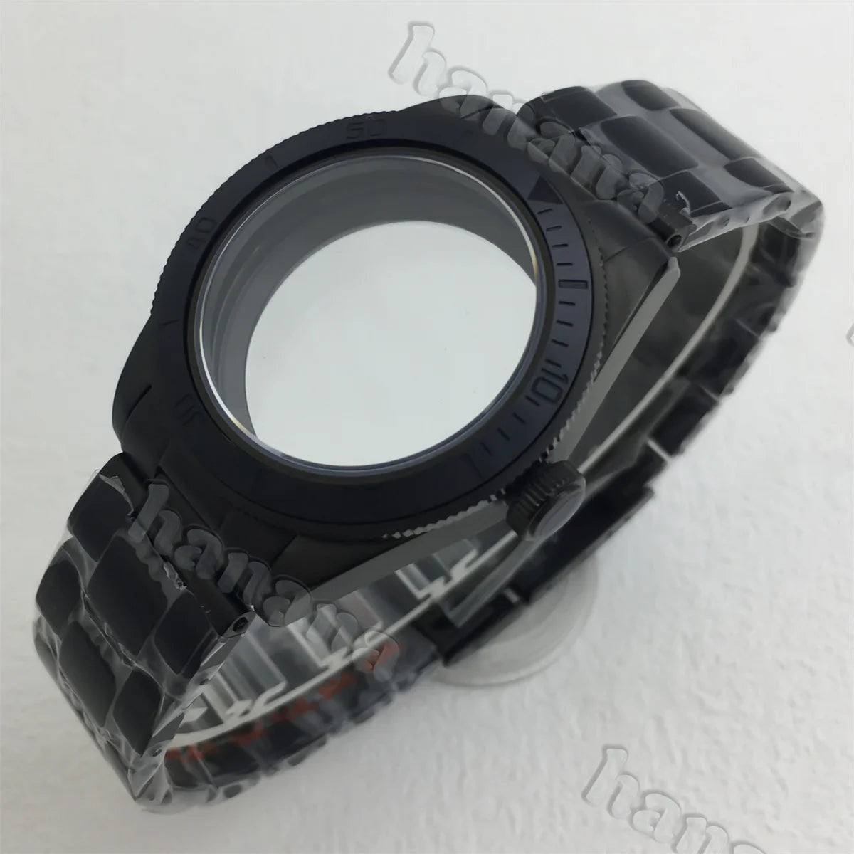 PVD Black Watch Case BB58 39MM domed sapphire stainless steel case for NH34 NH35 NH36 ETA2824 PT5000movement 20ATM