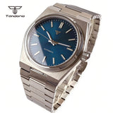40MM PRX Mod Watch Tandorio TD305S NH35/PT5000 Automatic Sapphire Dress Watch Sunburst Dial Glass Back