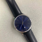 Pilot Watch with Japanese Miyota 9015 Movement Leather Strap 40mm Polished  Sapphire 3ATM