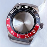42MM Titanium GMT Watch Case Fit NH34 NH35 NH36 ETA2824 PT5000 Fxd mod Case Watch Anti Allergy Sapphire Glass