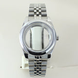 Two Tone Round Edge Watch Case 39mm 36mm Sapphire Crystal Glass For Seiko NH35 NH36 NH38 NH34 Miyota 8215 Movement Presidential Bracelet