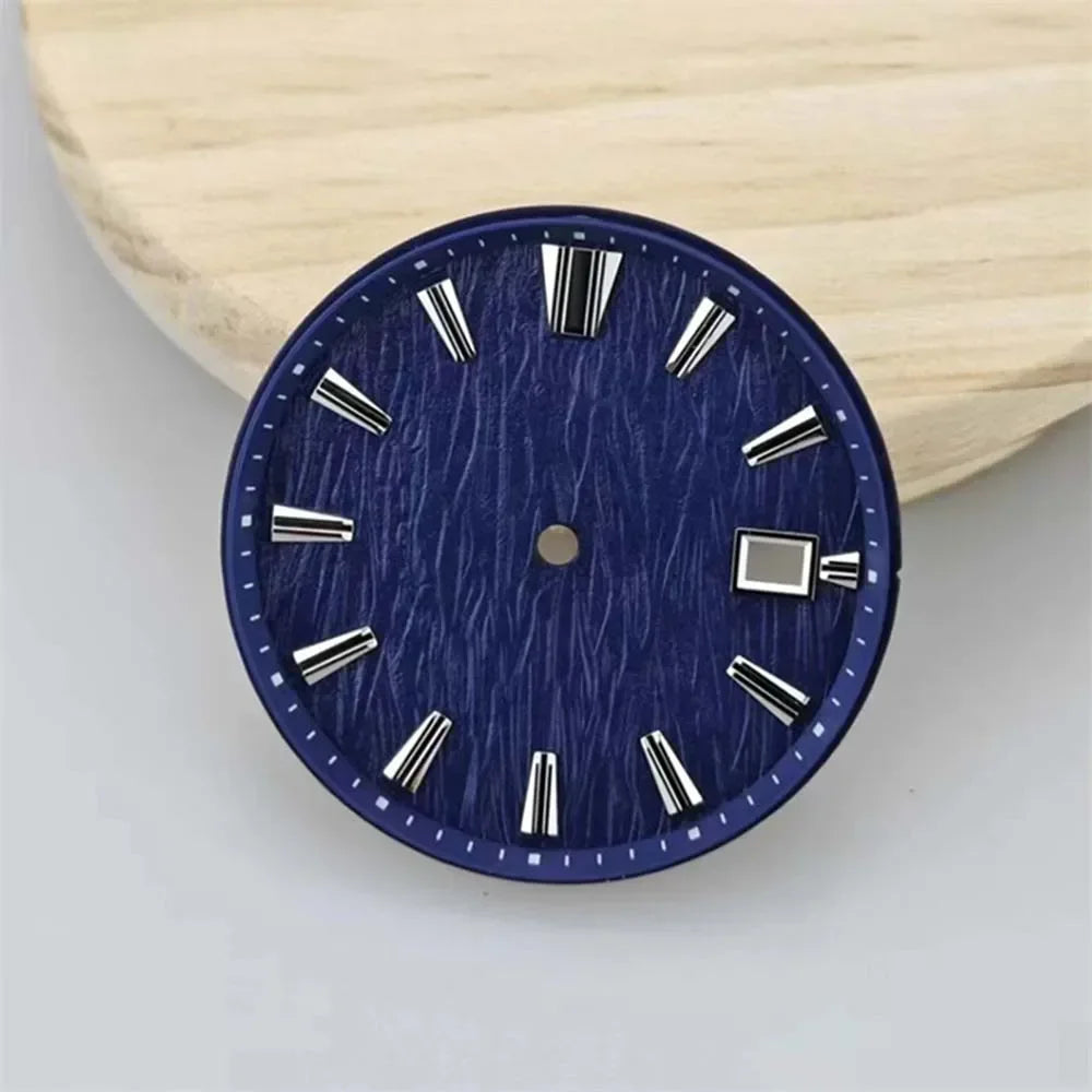 New NH35 Watch Dial 33.5mm Black White Blue Green Dial for NH35 NH36 Movement Watch Accessories No Logo Diy Parts