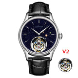 42mm AESOP 7049 Original Flying Tourbillon Watches for Men Skeleton  Movement Fashion Sapphire