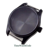 Solid Bronze Pilot Case 36mm 39mm Fit for NH35 NH36 PVD Black Pilot Case PT5000 ETA2824 Sapphire Crystal 200M Waterproof Screw Crown