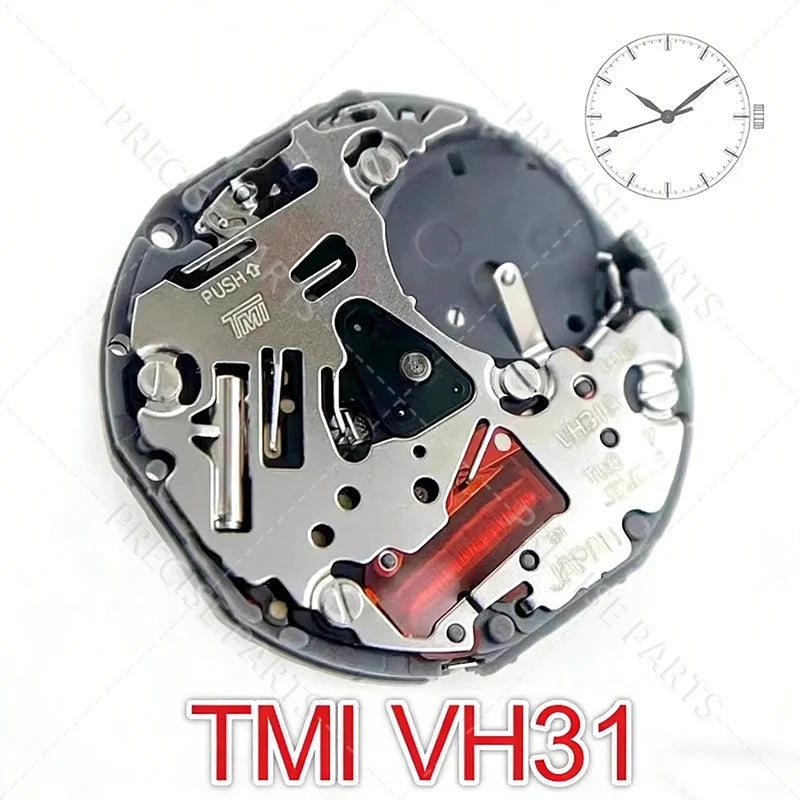 Original Japan Seiko TMI VH31 Quartz Movement 3 hands Sweep second