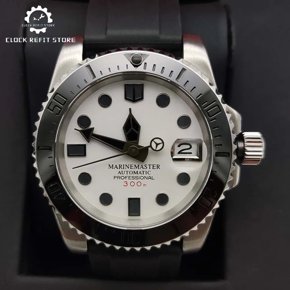 Custom Watch 40mm  NH35 Diver Watch Sapphire glass back CW1102 YachtMaster