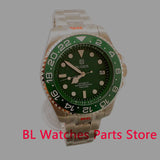 Green 43mm Deep Sea Watch Case Ceramic Insert Sapphire Glass NH35 Miyota 8215 PT5000 ETA2824 10ATM