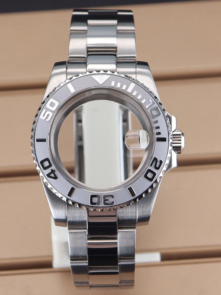 40mm Yacht Master Watch Case Watch kit 316 Stainless Steel Bracelet For Seiko Nh34 Nh35 Nh36 Nh38 ETA 2824 PT5000 Sw200 Miyota 8215 Movement 28.5mm Dial YACHT-MASTER