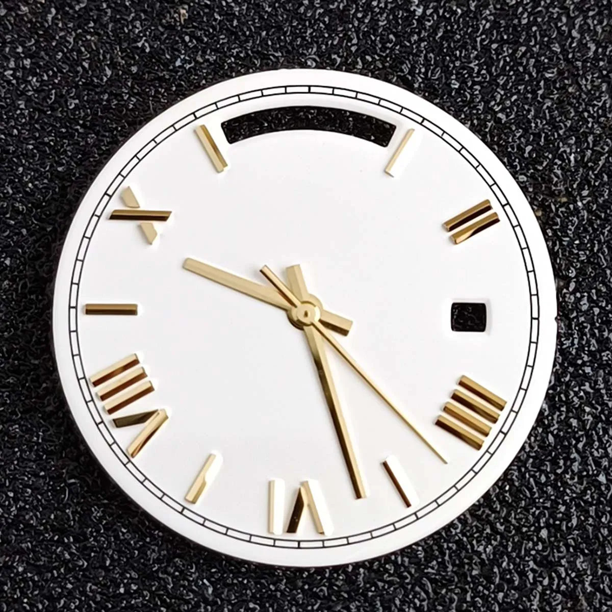 Miyota 8285 Dual Calendar Dial and hands 31mm up and down dual calendar dial blue green luminous watch replace accessories