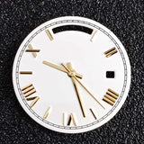 Miyota 8285 Dual Calendar Dial and hands 31mm up and down dual calendar dial blue green luminous watch replace accessories