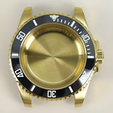 40MM PVD Gold Submariner Watch Case  GMT Yacht Master Polish Strap Sapphire Glass For NH35 NH36 NH34 NH38 Miyota 8215 Eta 2824 GMT SUB Yacht 20ATM waterproof