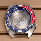 41mm Mod Turtle Watch Case Sapphire Glass Waterproof For Abalone/tuna mouth Captain Willard TMI NH35 NH36 NH38 4R Movement Stainless Steel Watch Accessories