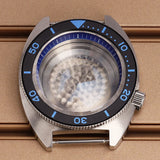41mm Mod Turtle Watch Case Sapphire Glass Waterproof For Abalone/tuna mouth Captain Willard TMI NH35 NH36 NH38 4R Movement Stainless Steel Watch Accessories