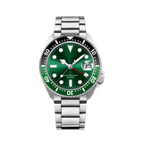 41MM CORGEUT Quartz GMT Watch SKX007 Mod Sapphire Ronda 515 GMT Quartz MOVT 10bar