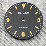 29mm Retro Explorer Dial  369 Luminous Dial 369 yellow marker Suitable For Eta2824 2836 Miyota82 Series Mingzhu Dg2813 Nh35 Nh36 Automatic Movement
