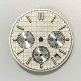 VK63 watch dial Non Logo Royal Oak dial 31.8mm waffle texture Chronograph Face 6 Hands fit for Quartz VK63 movement watch accessories