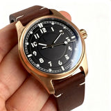 CUSN8 Solid Bronze Pilot 39mm Tandorio TD147N Miyota8215 PT5000 Sapphire 20ATM Number Dial Vintage