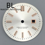 24.5MM Dial for women's watch Sunburst NH05 Watch Dial Gold Rose Sticks Number Women's Mechanical Watch Modified Parts Fit 31mm NH05 NH06 Watch