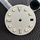 28.5mm blue lume NH35 NH34 Dial Single Calendar Submariner style with Hands Watches accessory