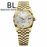 36mm39mm Two-tone Rose Gold DateJust Fluted Sapphire Roman Index Bubble 10Bar