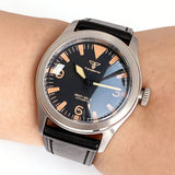 38mm Vintage Pilot Watch Tandorio TD158A  NH35 PT5000 Automatic Field Watch 20ATM Domed Sapphire