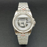 34MM NH05 Watch Case bezel insert ring sapphire glass stainless steel screw in crown women's watch case, suitable for NH05 NH06 movement