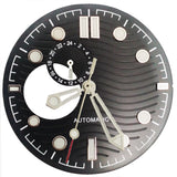 NH39 Watch Dials 31mm Subsecond dial  Hands Green Luminous  Watch Accessories Parts