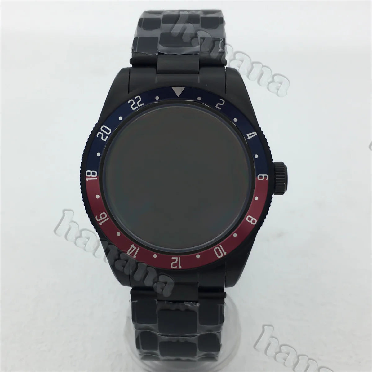 PVD Black Watch Case BB58 39MM domed sapphire stainless steel case for NH34 NH35 NH36 ETA2824 PT5000movement 20ATM
