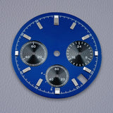29.5mm VK63 Dial Chronograph Green Luminous High Quality Watch Modification Accessories