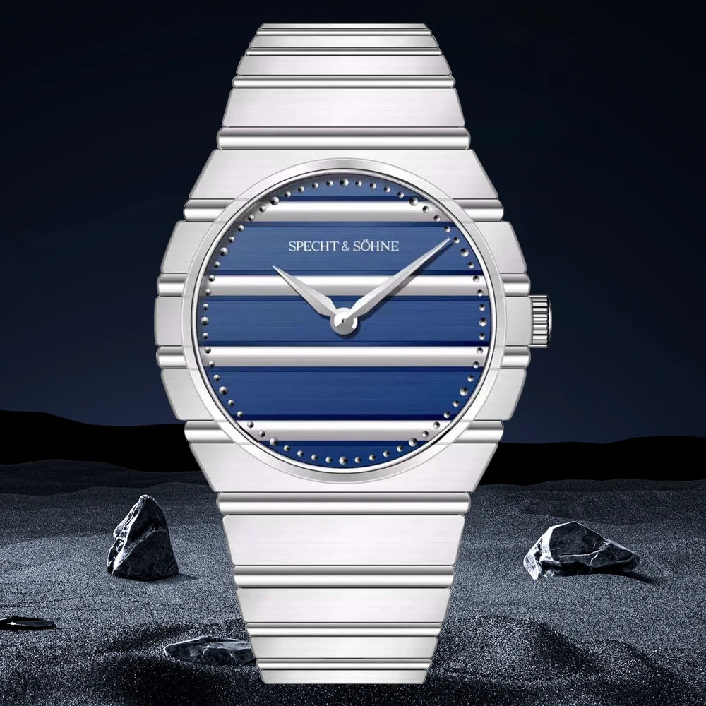 Quartz Fashion Watch Specht & Söhne 37MM POL Watches Ultra thin Sapphire Quartz Watch Relogio Masculino