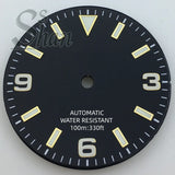Explore watch dial 29mm dial with 369 digital stripe indices is suitable for the NH35 NH36 Miyota8215 821A ETA28242836 PT5000 DG2813 movement parts