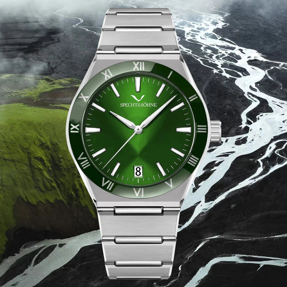 Fashion Quartz Diver Constellation style Specht & Söhne Luxury 38MM Stainless Steel Watch Sapphire 50M Waterproof Japan TMI2115 Quartz