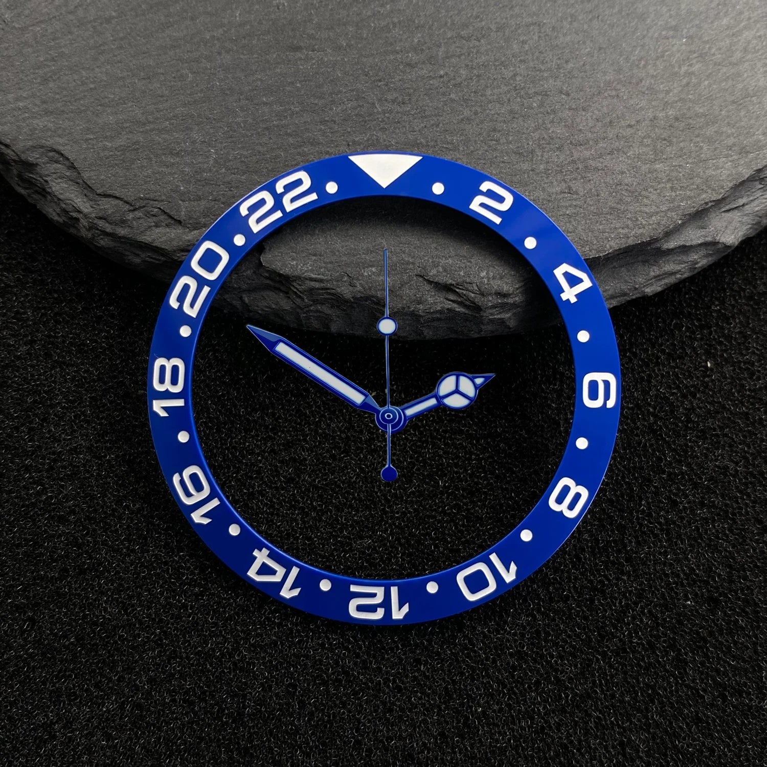 Submariner Bezel NH35 38mm bezel insert red Hands Watch Hands Blue Green Luminous Red Green Blue Hands For NH35/36/4R/7S Movement Watches Parts