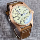 Tandorio CUSN8 Bronze Watch TD131 200m Pilot PT5000 NH35A Automatic Sapphire 39mm