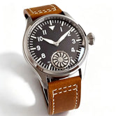 42MM Vintage Men's Manual winding Watch Asia 6498 ST3621 Movement Sapphire 5ATM Fashion Sub Second