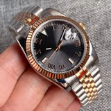 Rome DateJust Watch Tandorio TD136R 36mm 39mm Roman Numbers NH35 Automatic Sapphire 200M Waterproof  Luminous