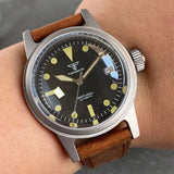 36mm Frogman Watches Tandroio TD177A NH35 Miyota 8215/PT500 Vintage Automatic Arched Domed Sapphire SandBlast 10Bar