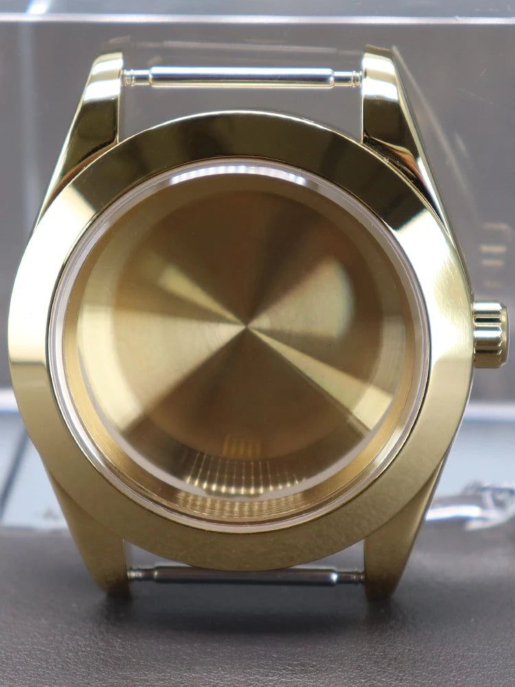 Explorer Watch Case 36mm/39mm Silver Rose Gold yellow Gold Two tone Sapphire 316L stainless Steel For Nh35 Nh36 NH34 NH38 Nh70 Miyota 8215 8285Movement