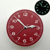 28.5mm NH35 Dial With Green Light Suitable for Japanese Movements NH35/NH36A Mechanical Watch Modification Accessories