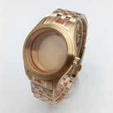 Miyota 9015 watch case 36mm 39mm explorer Mod Brushed Dome Sapphire Glass Fit NH35 NH36 ETA2824 PT5000 Miyota9015 10bar