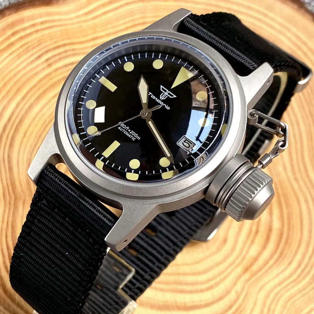 36mm Frogman Watches Tandroio TD177A NH35 Miyota 8215/PT500 Vintage Automatic Arched Domed Sapphire SandBlast 10Bar