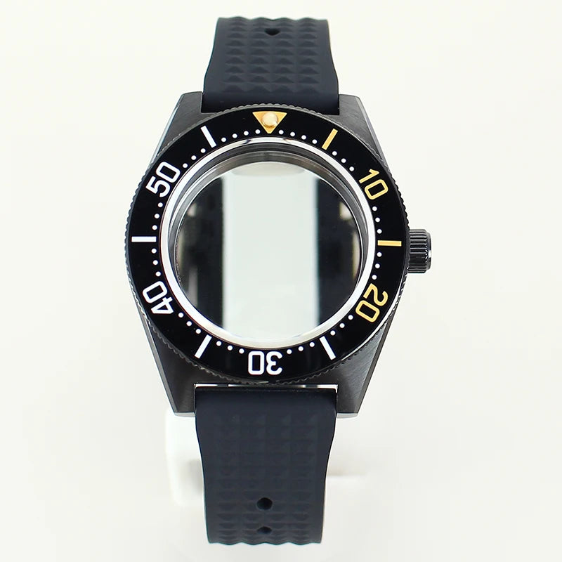 40mm Diver Case Stainless Steel Sapphire For Mod SPB149J1 NH34 NH35 NH36 NH70 4R36 Movement RubberStrap