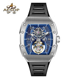 Premium RM Mod Spiderman Flying Tourbillon AESOP 7110 42mm Square Skeleton Luxury Wristwatches Sapphire