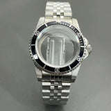 Retro Diver case 39mm,10bar waterproof stainless steel sapphire crystal case, suitable for NH34, NH35, NH36 mechanical movement accessories