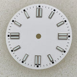 28.5MM sunburst watch Dial Green Luminous Watch Dial for NH35/ETA2836 2824/Pt5000/ 8215/Mingzhu 2813 Movement Watch Modification Accessories