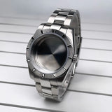 NH35 Case 39mm 316L Stainless Steel Sapphire Glass Striped Bezel for NH35 NH36 NH34,NH38,NH39 etc NHMovement SK Mod Replacement Parts