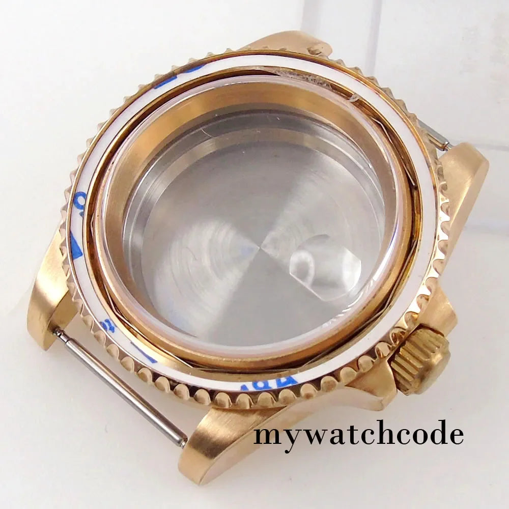 40mm CUSN8 Bronze Case 200M Waterproof Dive SUB Water Ghost Watch Case for NH34 NH35 NH36 NH38 NH39 NH70 NH72 ETA2824 PT5000 Bronze Insert