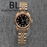 28mm Lady Watch BLIGER Luxury Two Tone Rose NH05 Automatic Watch Sapphire Diamond