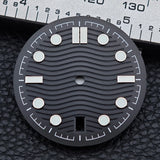 31.7mm seamaster Watch Dial For 300 Series NH35 NH36 Movement 6 O‘clock Date C3 Green Luminous Mechanical Watch Parts