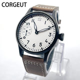 Corgeut Chronograph Watch CG2022 Sapphire 42MM  Asia 6497 Seagull St3600 Automatic Glass Back 3Bar pilot